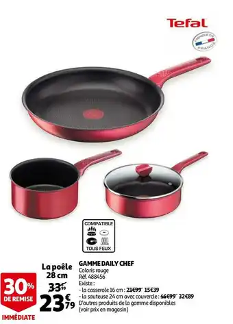 Auchan Tefal gamme daily chef offre