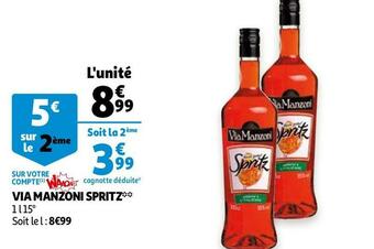 Auchan Via manzoni spritz offre