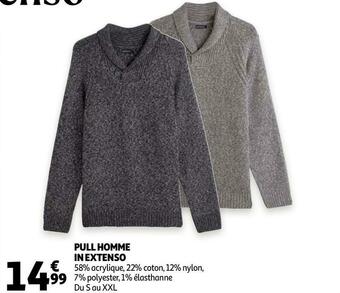 Auchan In extenso pull homme offre