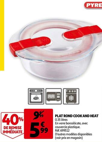 Auchan Plat rond cook and heat offre