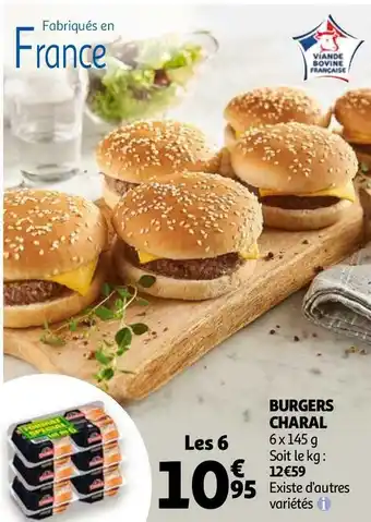 Auchan Charal burgers offre