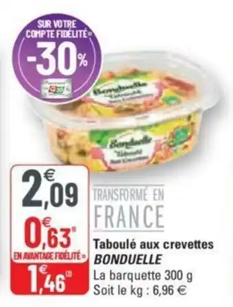 G20 Taboulé aux crevettes offre