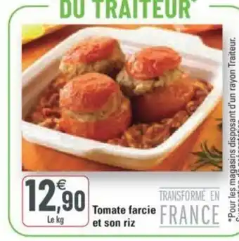 Tomate farcie et son riz