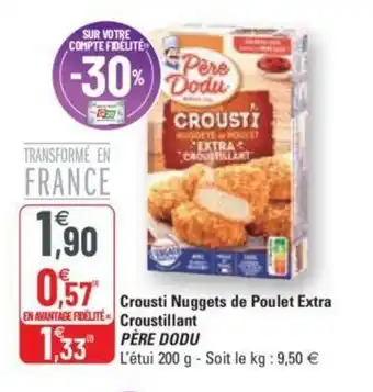 G20 Crousti Nuggets de Poulet Extran Croustillant offre