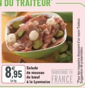 G20 Salade de museau de bœuf à la Lyonnaise offre