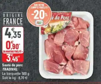 G20 Sauté de porc offre