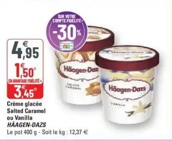 G20 Crème glacée Salted Caramel ou Vanilla offre