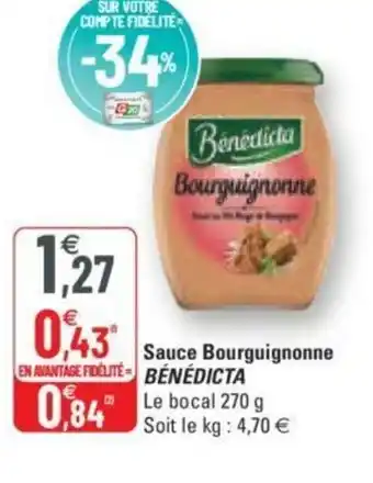 G20 Sauce Bourguignonne offre