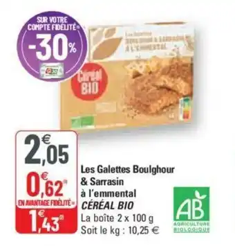 Les Galettes Boulghour & Sarrasin Ă l'emmetal