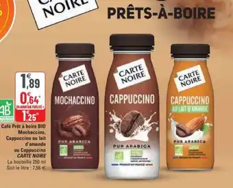 G20 Café prêt à boire Bio Mochaccino Cappuccino au lait offre