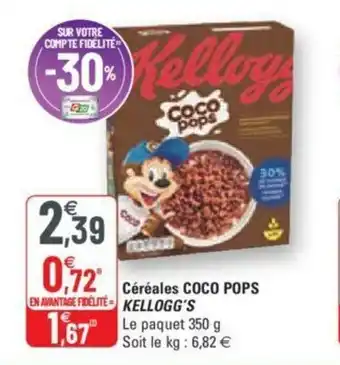 G20 Céréales Coco Pops offre