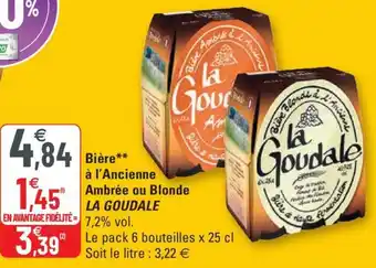 G20 Bière à l'Ancienne ambrée ou Blonde offre