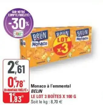 G20 Monaco à l'emmental offre