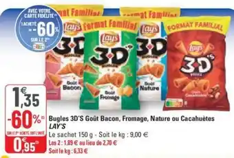 G20 Bugles 3D's Goût Bacon offre