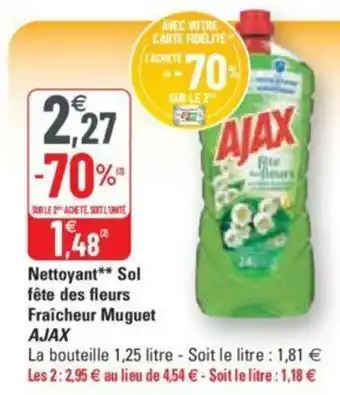Nettoyant sol fĂȘte des fleurs fraĂźcheur muguet