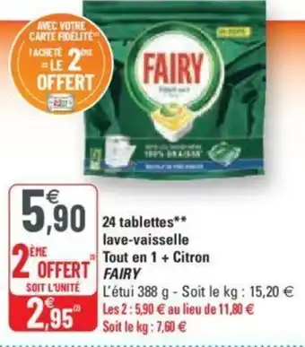 G20 24 Tablettes lave-vaisselle offre