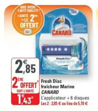 G20 Fresh disc fraîcheur marine offre