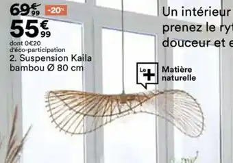 BUT Suspension kaila bambou offre