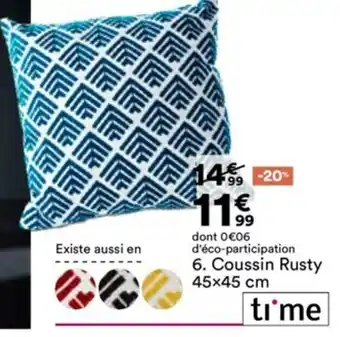 BUT Coussin rusty offre