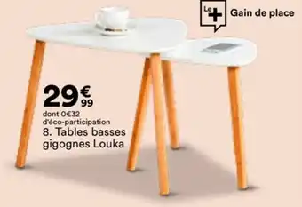 Tables basses gigones louka