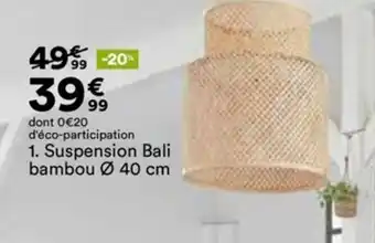 BUT Suspension bali bambou offre