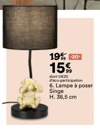 Lampe Ă poser singe