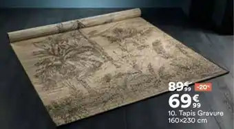 BUT Tapis gravure offre