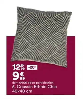 BUT Coussin ethnic chic offre