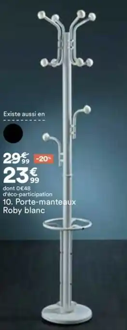 BUT Porte-manteaux roby blanc offre