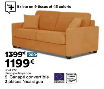 BUT Canapé convertible 3 places nicaragua offre