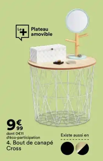 BUT Bout de canapé cross offre