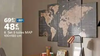 Set 5 toiles MAP