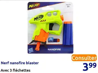 Action Nerf nanofire blaster offre