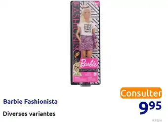 Action Barbie barbie fashionista offre