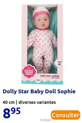 Action Dolly star baby doll sophie offre