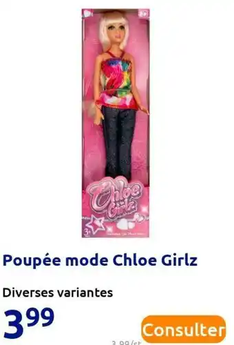 Action Girlz poupée mode chloe girlz offre