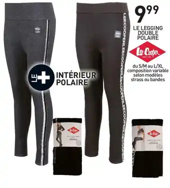 Stokomani Lee cooper le legging double polaire offre