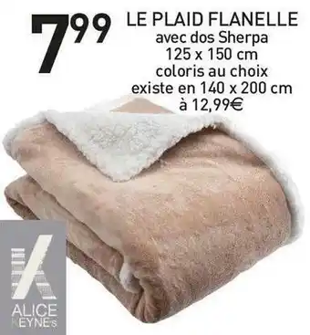 Stokomani Alice keynes le plaid flanelle offre