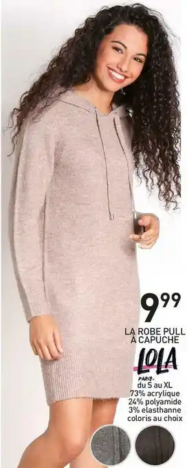 Stokomani Lola paris la robe pull à capuche offre
