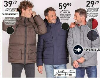 Stokomani Le blouson matelassé + la parka à capuche + la doudoune réversible offre