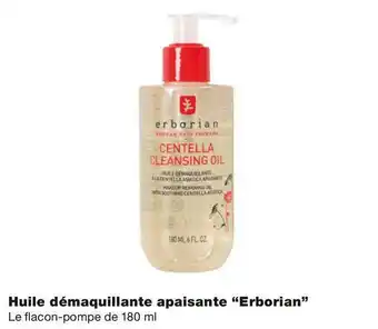 Monoprix Erborian bon plan sur huile démaquillante apaisante “erborian” offre