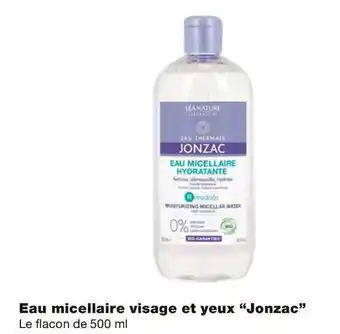 Monoprix Jonzac bon plan sur l'eau micellaire visage et yeux offre