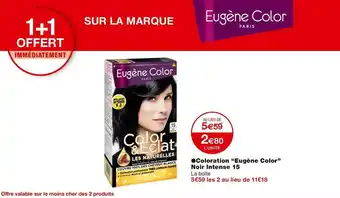 Monoprix Eugène color coloration noir intense 15 offre
