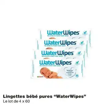 Monoprix Waterwipes bon plan sur les lingettes bébé pures “waterwipes” offre