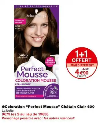 Monoprix Perfect mousse coloration châtain clair 600 offre