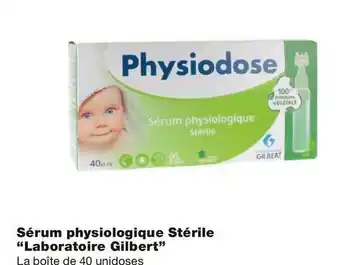 Monoprix Laboratoire gilbert sérum physiologique stérile offre