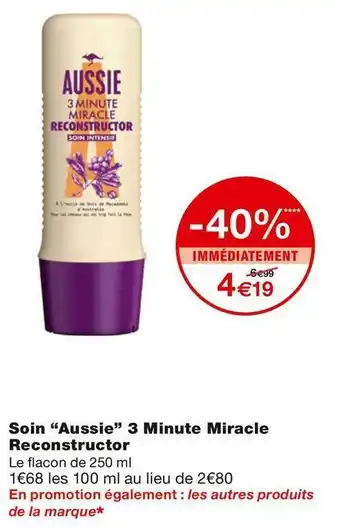 Aussie soin 3 minute miracle reconstructor