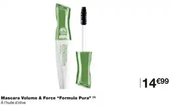 Monoprix Formula pura mascara volume & force offre