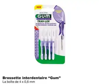 Gum bon plan sur la brossette interdentaire de la marque gum