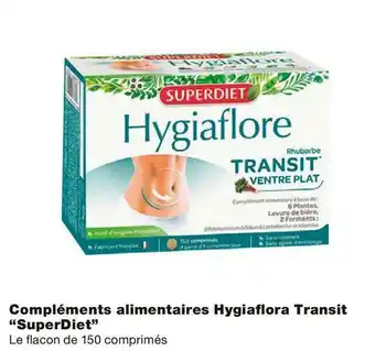 Monoprix Superdiet bon plan sur les compléments alimentaires hygiaflora transit de la marque superdiet offre